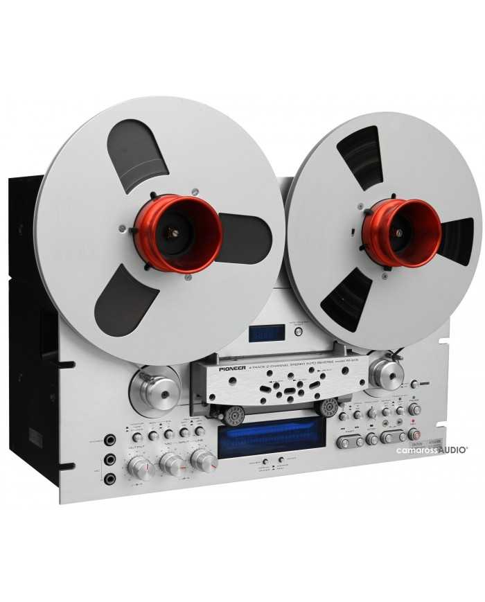 Pioneer RT 909 Reel to Reel ses kayıt cihazı, gümüş renkli, çift makara.