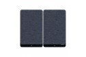 Argon Audio FORTE A5 hoparlörler, koyu gri kumaş kapaklı, minimalist tasarım.