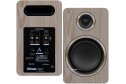Argon Audio Fenris A5 ahşap renkli hoparlör ön ve arka bağlantı detayları.