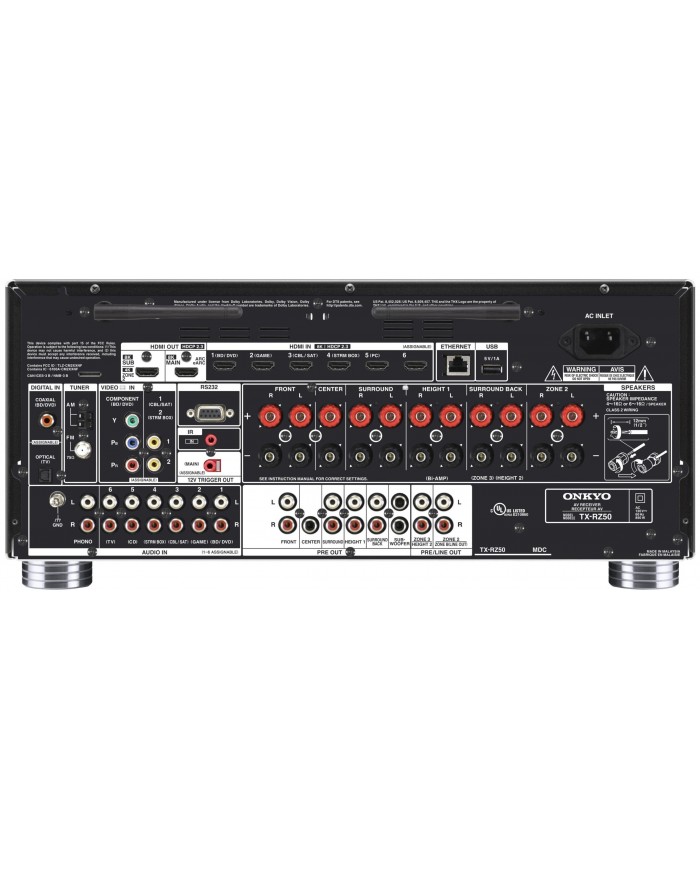 Onkyo TX-RZ50 REAR Onkyo TX-RZ50 REAR