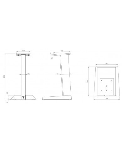 Focal Chora 806 Stand size Focal Chora 806 Stand size