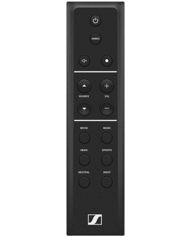 Sennheiser AMBEO MAX Soundbar Remote control Sennheiser AMBEO MAX Soundbar Remote control