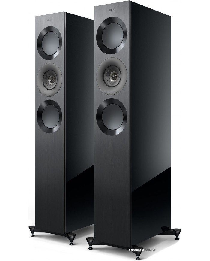 Kef Reference 3 Meta High-Gloss Black Grey Kef Reference 3 Meta High-Gloss Black Grey