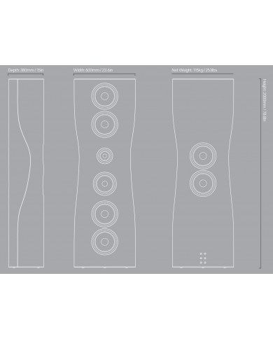 Kef MUON Dimensions
