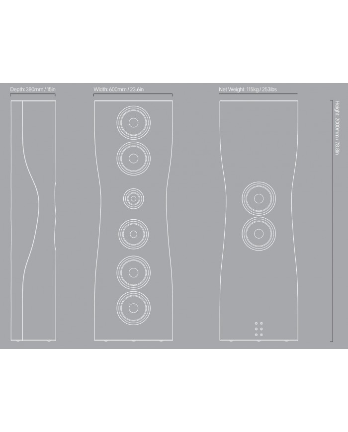 Kef MUON Dimensions Kef MUON Dimensions