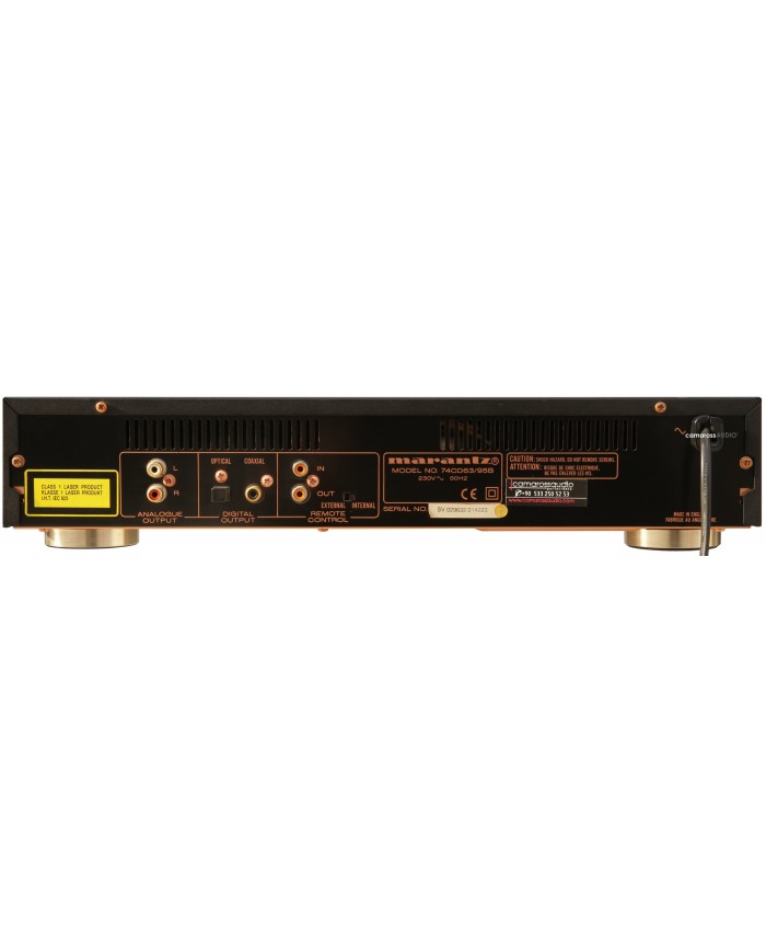 Marantz CD-63 MkII KI Signature CD çalar arka panel, analog, optik, koaksiyel çıkışlar