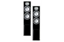 ENERGY 500 siyah parlak kule hoparlörler, çift woofer ve tweeter