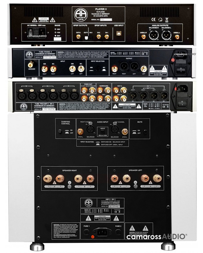 Accustic Arts Amp II Mk3 Power / Tubeamp II Mk2 Preamp / Player II MK2 / Tube Phono II Accustic Arts Amp II Mk3 Power / Tubeamp II Mk2 Preamp / Player II MK2 / Tube Phono II