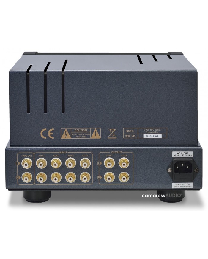 PrimaLuna EVO 100 Tube Preamplifier Rear PrimaLuna EVO 100 Tube Preamplifier Rear