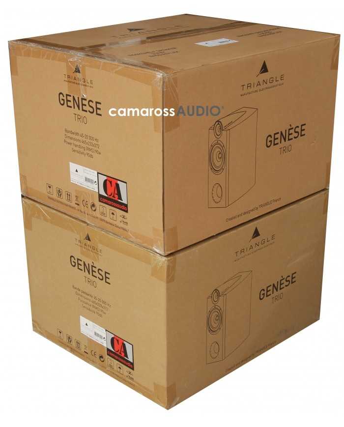 TRIANGLE Genese TRIO hoparlör kutusu, kompakt hoparlör tasarımı.