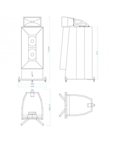 Blumenhofer Acoustics Corona 2x220 dimensions Blumenhofer Acoustics Corona 2x220 dimensions