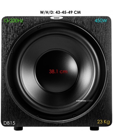 Velodyne Deep Blue 15 size