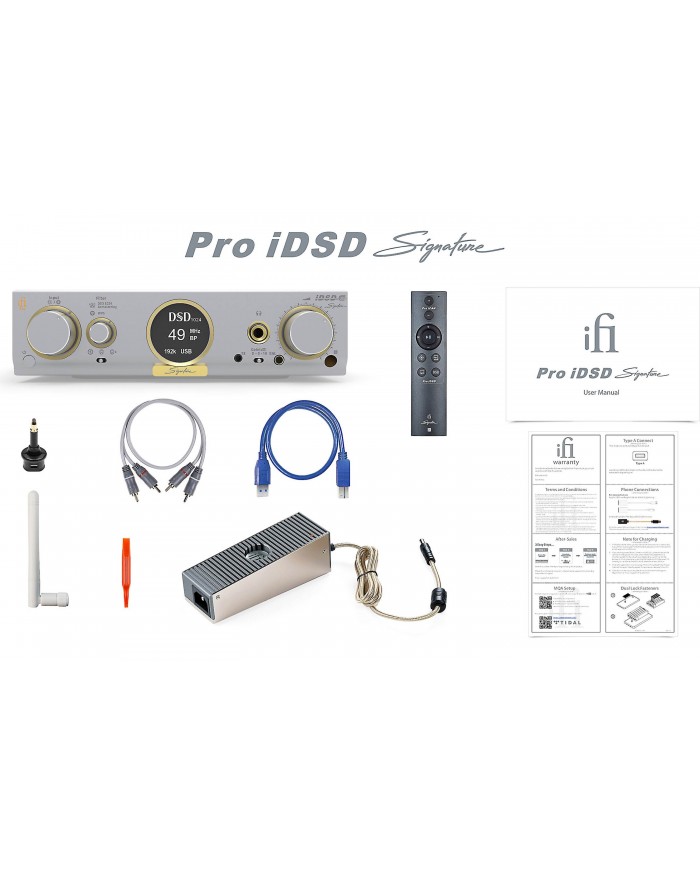 iFi Audio Pro iDSD Signature kutu içeriği iFi Audio Pro iDSD Signature kutu içeriği