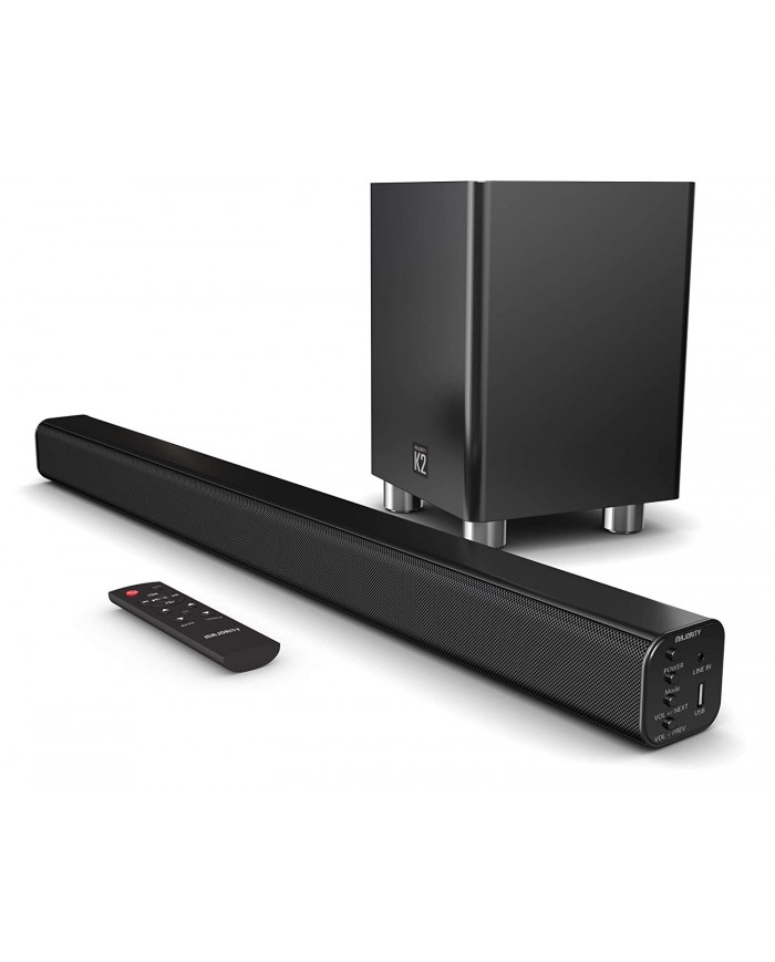 Majority K2 Sound Bar | Wireless Subwoofer