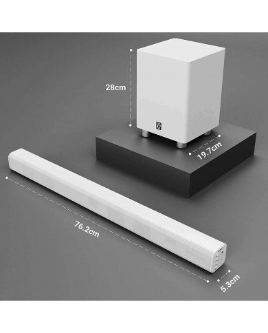 Majority K2 Sound Bar |  Wireless Subwoofer