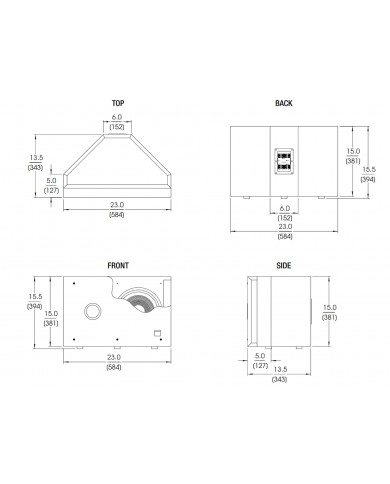 JBL Control SB-2 Size