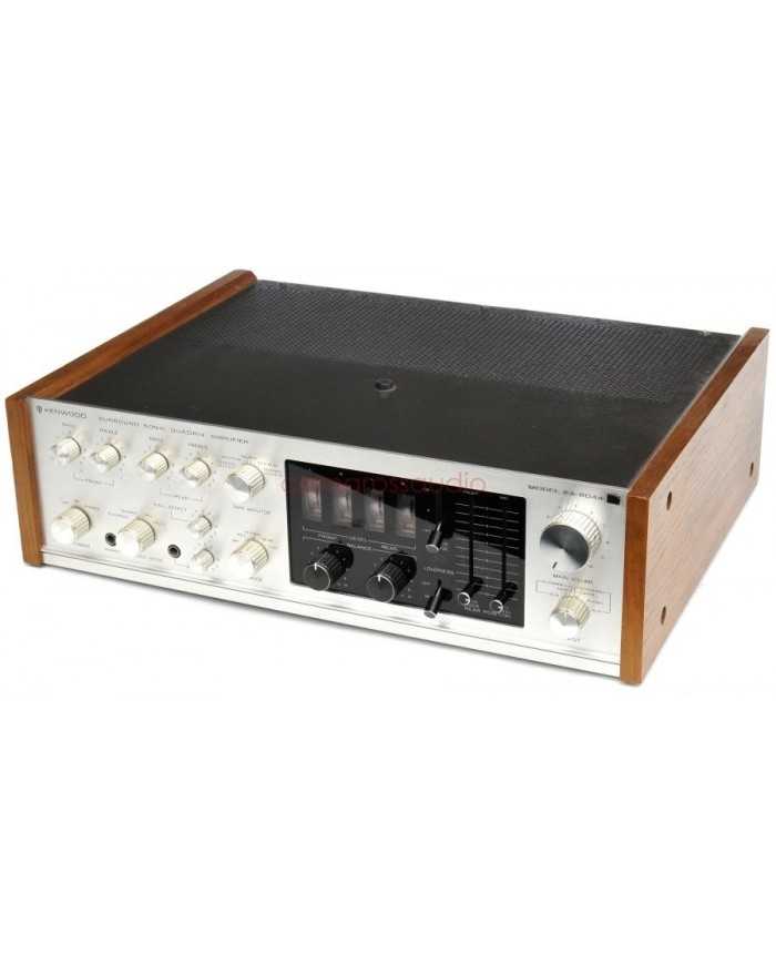 Kenwood KA-8044 Surround Sonic Quadix Amplifier vintage ses amplifikatörü ahşap kasa