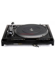 Siyah DUAL 522 Turntable pikap, otomatik durdurma özellikli, retro tarzı pikap