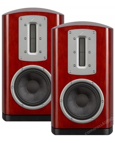 Quad Z-2 Kırmızı Ahşap Kasa Hoparlör Takımı, AMT Tweeter ve Woofer