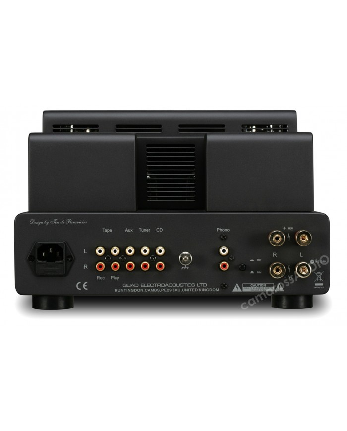 Quad II Classic siyah tüplü amplifikatör arka bağlantı noktaları