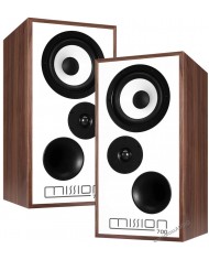 Mission 700 Ceviz Kaplama Beyaz Ön Panelli Hi-Fi Kitaplık Hoparlör İkizleri