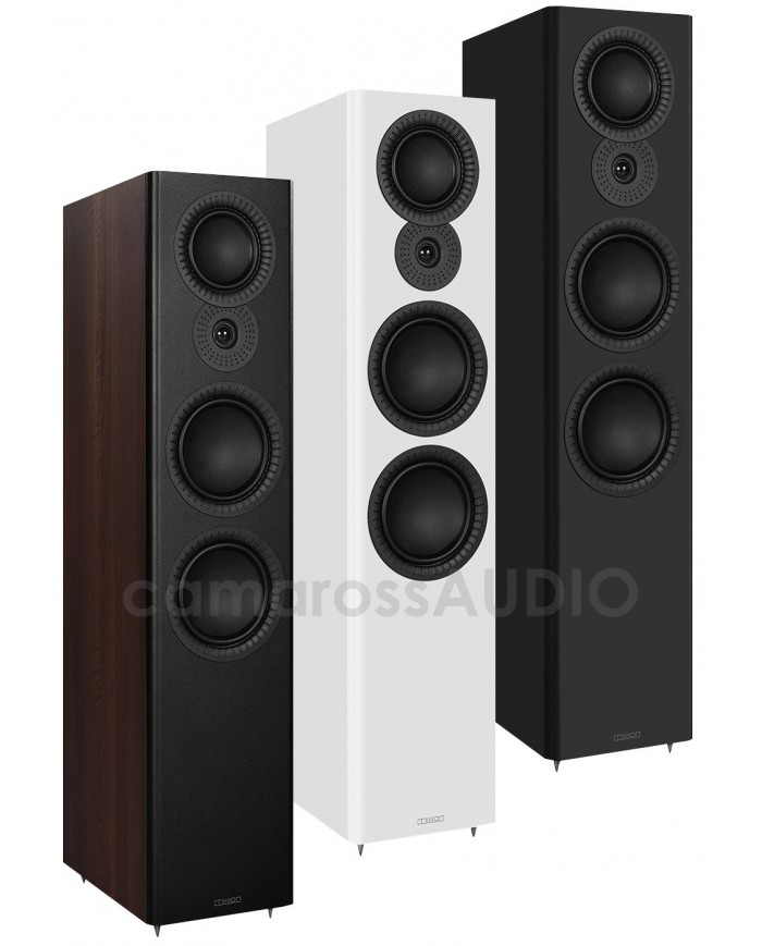 Mission LX-6 MKII hoparlör renk seçenekleri (siyah, beyaz, ahşap)