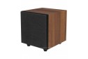 Argon Audio Malmö SUB 8 ahşap subwoofer, siyah ızgaralı.