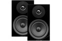 Argon Audio FORUS 5 siyah kompakt hoparlörler, ince ve modern tasarım.