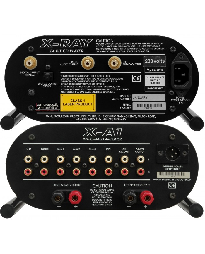 Musical Fidelity X-A1 Amp. & X-RAY Cd player