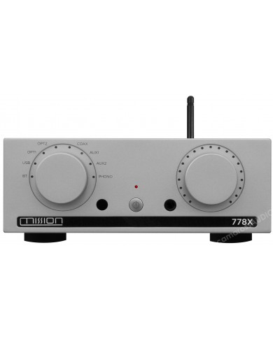 Mission 778X Gri Entegre Amplifikatör, BT ve USB Girişli