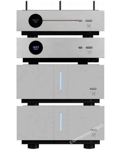 Quad Artera 2 Stereo Güç Amplifikatörü ve Bileşenleri Gümüş Renk Seti