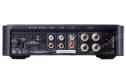 Argon Audio SA2 siyah stereo amplifikatör, HDMI ARC, optik giriş, phono ve hoparlör çıkışları.