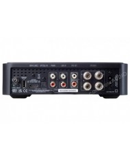 Argon Audio SA2 siyah stereo amplifikatör, HDMI ARC, optik giriş, phono ve hoparlör çıkışları.