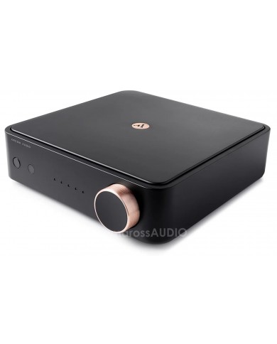Argon Audio SA2 siyah kompakt stereo amplifikatör, bakır detaylı düğme