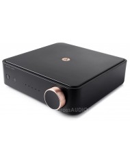 Argon Audio SA2 siyah kompakt stereo amplifikatör, bakır detaylı düğme