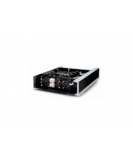 Matrix Audio MS-1 DAC/AMP gümüş renkli, açık şasi ve dahili bileşenleri gösteren dijital ses çalar.