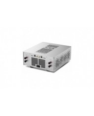 Matrix MA-1 ses amfisi, gümüş renkli, XLR/RCA girişli güç amplifikatörü.