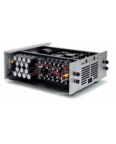 Matrix MA-1 amplifikatör iç bileşenleri açık gümüş kasa yüksek kaliteli ses ekipmanı