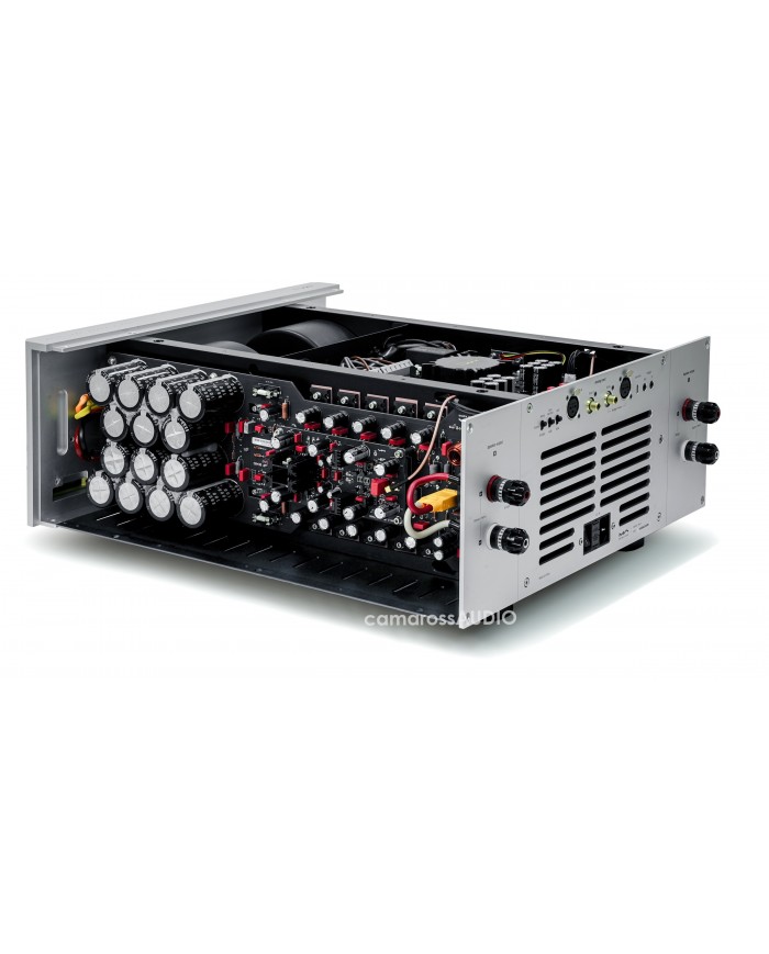 Matrix MA-1 amplifikatör iç bileşenleri açık gümüş kasa yüksek kaliteli ses ekipmanı
