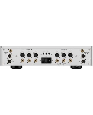 Matrix MP-1 ses cihazı arka paneli: XLR ve RCA giriş/çıkış bağlantıları.