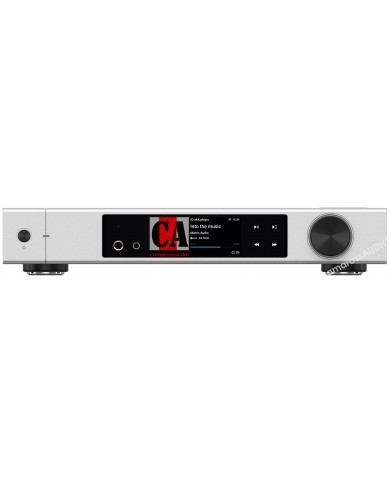 Matrix Element X2 Pure gümüş dijital müzik çalar ön panel görünümü.