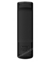 Matrix Audio RM2 - RM3 kumanda, siyah renkli, modern tasarıma sahip.