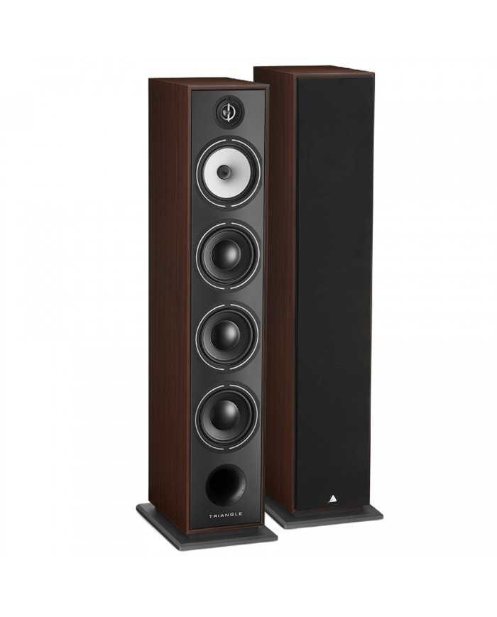 TRIANGLE BOREA BR09 Kule Tipi Hoparlör, Ceviz Kaplama, Beyaz Woofer