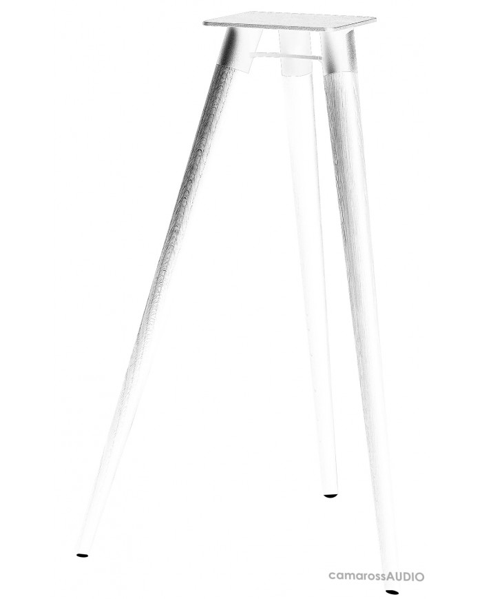 Buchardt Audio Stands tripot ahşap ayaklı hoparlör standı, açık renk.