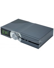 iFi Audio SilentPower OMNI LAN Network Switch, gri renk, ses yükseltici.