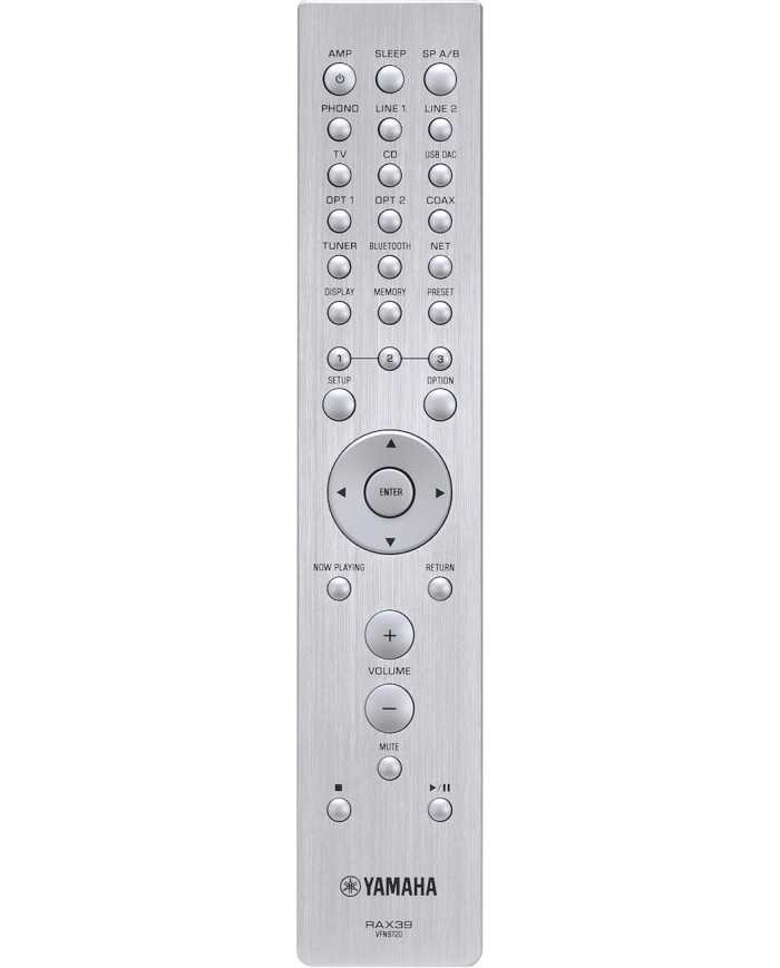 Yamaha RAX39 Remote control