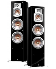 Yamaha NS-777 Siyah Kule Tipi Hoparlör Çifti, Gümüş Konili Sürücüler