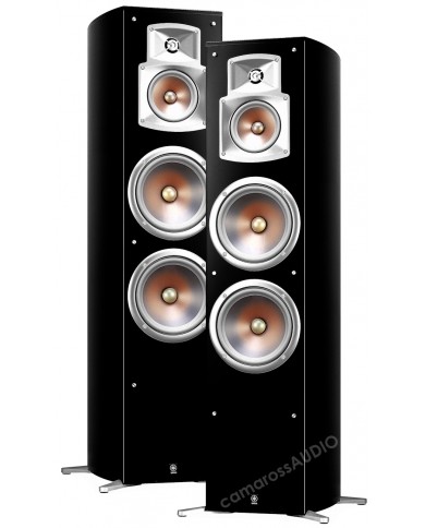 Yamaha NS-777 Siyah Kule Tipi Hoparlör Takımı, Gümüş Konili Sürücüler