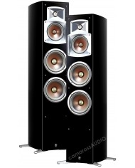 YAMAHA NS-555 Siyah Kule Tipi Hoparlör Çifti Gümüş Detaylı
