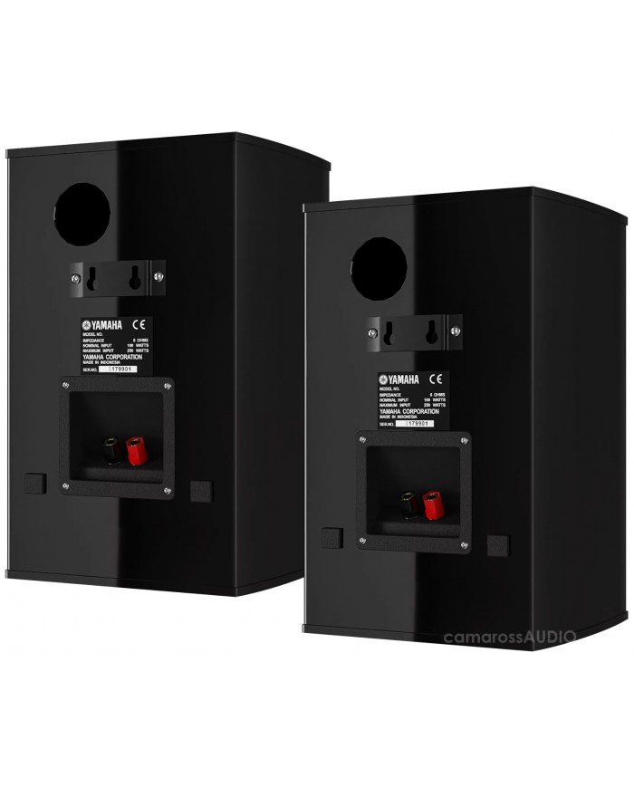 YAMAHA NS-333 Siyah Hoparlör Arkası, Bağlantı Terminalleri ve Etiket Detayları